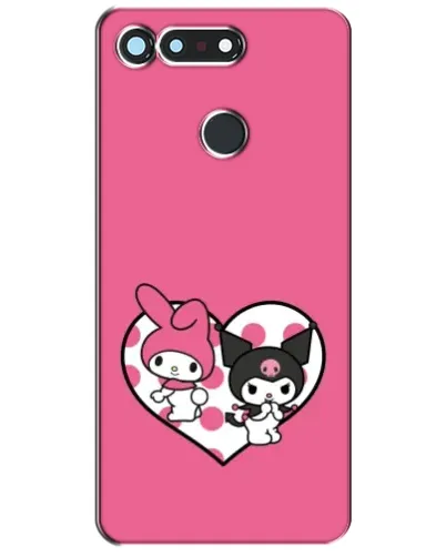 Чехол для Huawei Honor View 20 / V20 с картинкой «Kuromi и My Melody»