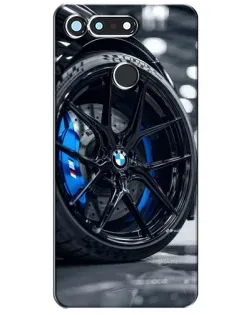 Чехол для Huawei Honor View 20 / V20 с картинкой «Колесо BMW вблизи»