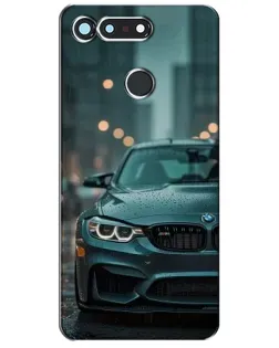 Чехол для Huawei Honor View 20 / V20 с картинкой «BMW в огнях города»