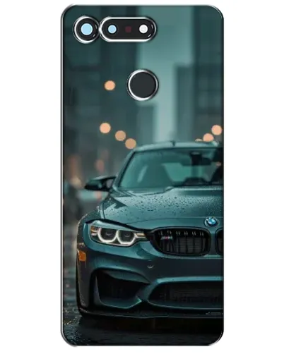Чехол для Huawei Honor View 20 / V20 с картинкой «BMW в огнях города»
