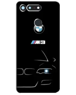 Чехол для Huawei Honor View 20 / V20 с картинкой «Минималистичный принт BMW M3»
