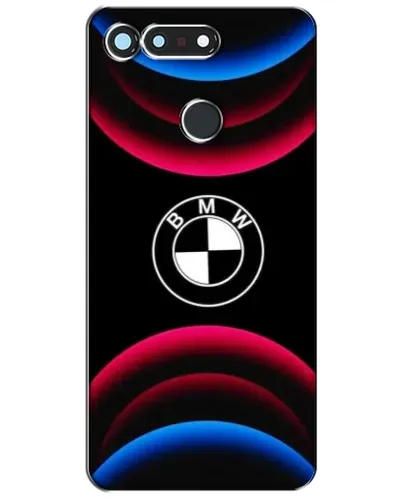 Чехол для Huawei Honor View 20 / V20 с картинкой «Логотип BMW и неоновые дуги»