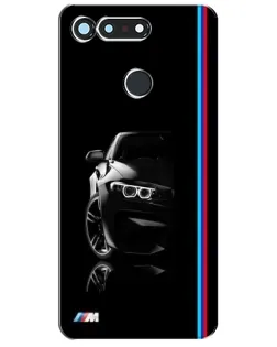Чехол для Huawei Honor View 20 / V20 с картинкой «Силуэт BMW в темноте»