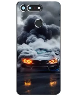 Чехол для Huawei Honor View 20 / V20 с картинкой «BMW в дыму»