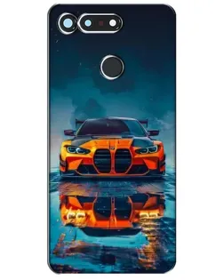 Чехол для Huawei Honor View 20 / V20 с картинкой «BMW — золотая эмблема»