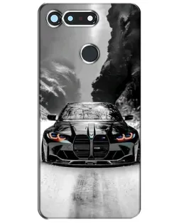 Чехол для Huawei Honor View 20 / V20 с картинкой «BMW — акварельный дрифт»
