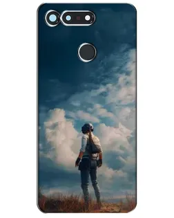 Чохол для Huawei Honor View 20 / V20 з картинкою «Герой PUBG на скелі»