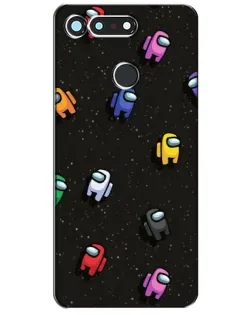Чохол для Huawei Honor View 20 / V20 з картинкою «Космічний патерн Among Us»