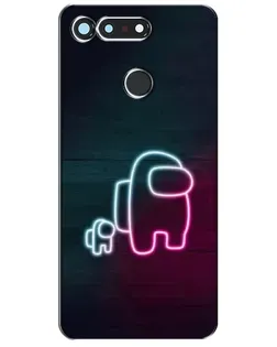 Чохол для Huawei Honor View 20 / V20 з картинкою «Among Us неон-арт»