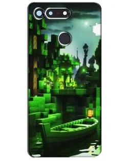 Чохол для Huawei Honor View 20 / V20 з картинкою «Minecraft лісовий пейзаж»