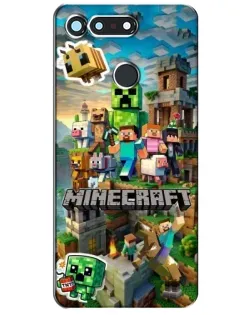 Чохол для Huawei Honor View 20 / V20 з картинкою «Замок Minecraft»