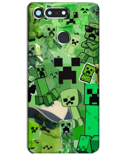 Чохол для Huawei Honor View 20 / V20 з картинкою «Кріпери Minecraft»