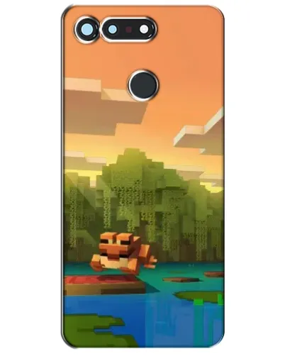 Чохол для Huawei Honor View 20 / V20 з картинкою «Майнкрафт захід сонця»