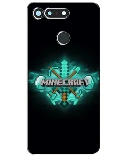 Чохол для Huawei Honor View 20 / V20 з картинкою «Minecraft Diamond лого»