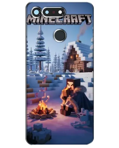 Чохол для Huawei Honor View 20 / V20 з картинкою «Зимовий Minecraft»
