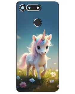 Чехол для Huawei Honor View 20 / V20 с картинкой «Единорог на поляне» Чехол для Huawei Honor View 20 / V20 с картинкой «Единорог на поляне»