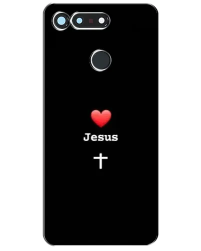 Чехол для Huawei Honor View 20 / V20 с картинкой «Сердце - Jesus»