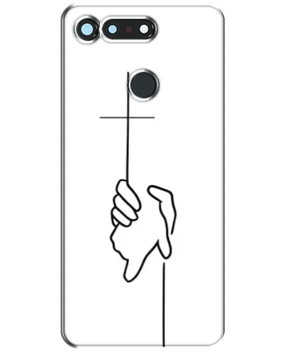 Чехол для Huawei Honor View 20 / V20 с картинкой «Рука держит»