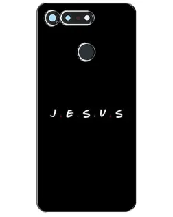 Чехол для Huawei Honor View 20 / V20 с картинкой «Точки веры J.E.S.U.S.»