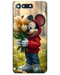 Чехол для Huawei Honor View 20 / V20 с картинкой «Микки с тюльпанами» Чехол для Huawei Honor View 20 / V20 с картинкой «Микки с тюльпанами»