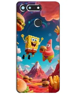 Чехол для Huawei Honor View 20 / V20 с картинкой «Космический фастфуд» Чехол для Huawei Honor View 20 / V20 с картинкой «Космический фастфуд»