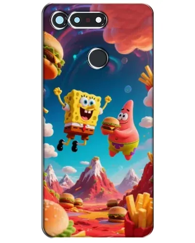 Чехол для Huawei Honor View 20 / V20 с картинкой «Космический фастфуд»