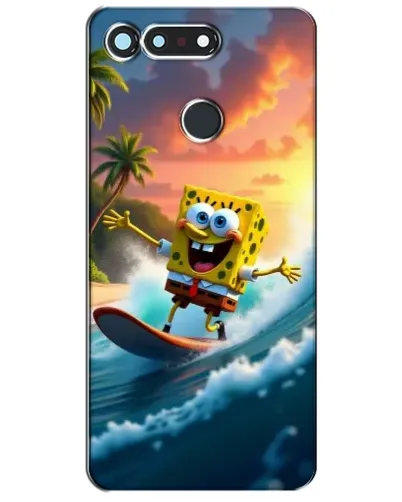 Чехол для Huawei Honor View 20 / V20 с картинкой «Губка Боб серфингист»
