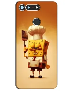 Чехол для Huawei Honor View 20 / V20 с картинкой «Губка Боб повар»