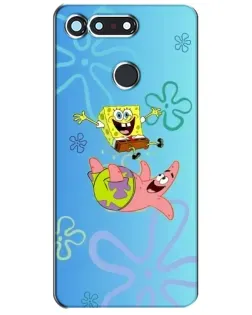 Чехол для Huawei Honor View 20 / V20 с картинкой «Спанч Боб и Патрик»