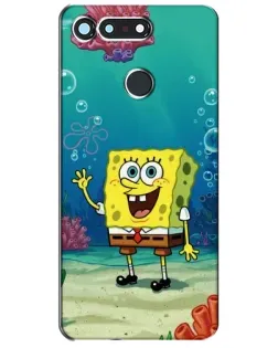 Чехол для Huawei Honor View 20 / V20 с картинкой «Подводный привет»