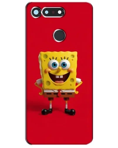 Чехол для Huawei Honor View 20 / V20 с картинкой «Спанч Боб на красном»