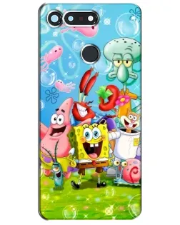 Чехол для Huawei Honor View 20 / V20 с картинкой «Губка Боб и друзья»