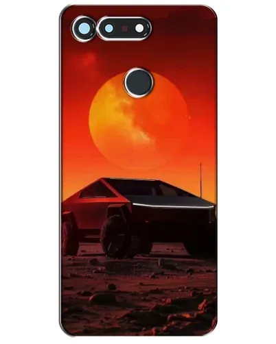 Чехол для Huawei Honor View 20 / V20 с картинкой «Cybertruck на Марсе»