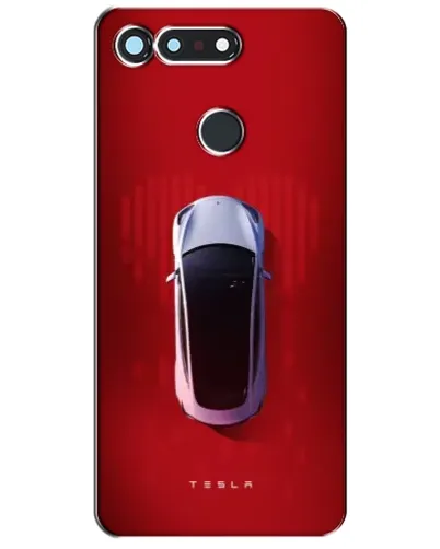 Чехол для Huawei Honor View 20 / V20 с картинкой «Tesla Top View»