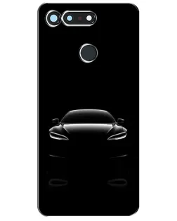 Чехол для Huawei Honor View 20 / V20 с картинкой «Силуэт Tesla Night»