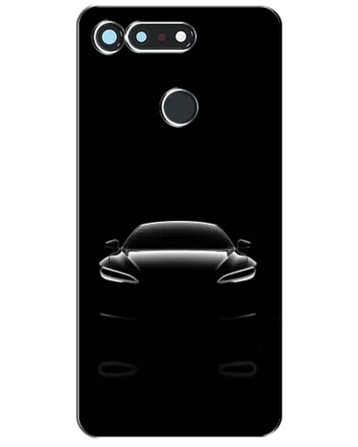 Чехол для Huawei Honor View 20 / V20 с картинкой «Силуэт Tesla Night»