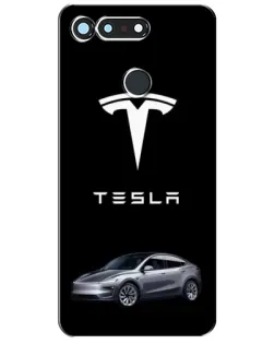 Чехол для Huawei Honor View 20 / V20 с картинкой «Tesla Model Y»