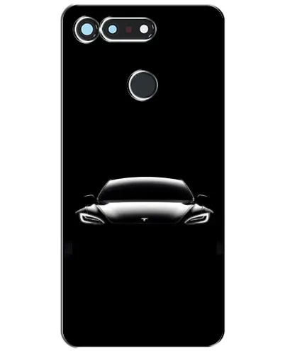 Чехол для Huawei Honor View 20 / V20 с картинкой «Фары Tesla Night»