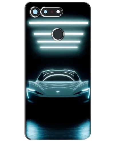Чехол для Huawei Honor View 20 / V20 с картинкой «Tesla в неоне»