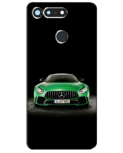 Чехол для Huawei Honor View 20 / V20 с картинкой «Mercedes — неоновый лого»