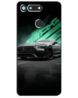 Чехол для Huawei Honor View 20 / V20 с картинкой «Темный Mercedes AMG»