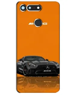 Чехол для Huawei Honor View 20 / V20 с картинкой «Оранжевый Mercedes AMG»