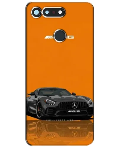 Чехол для Huawei Honor View 20 / V20 с картинкой «Оранжевый Mercedes AMG»