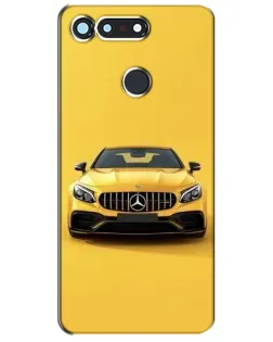 Чехол для Huawei Honor View 20 / V20 с картинкой «Желтый Mercedes GT»