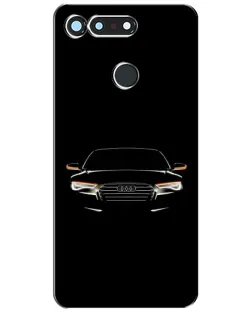 Чехол для Huawei Honor View 20 / V20 с картинкой «Audi — ночной контур»