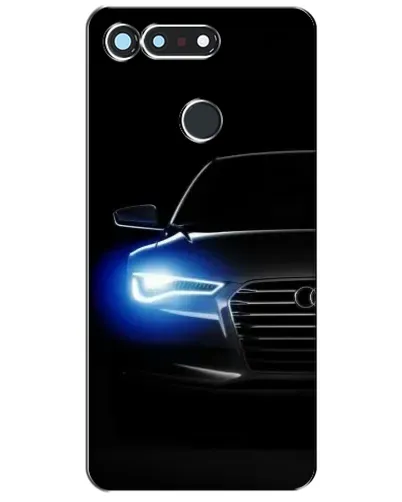 Чехол для Huawei Honor View 20 / V20 с картинкой «Неоновый взгляд Audi»