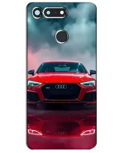 Чехол для Huawei Honor View 20 / V20 с картинкой «Audi RS — красный стиль»