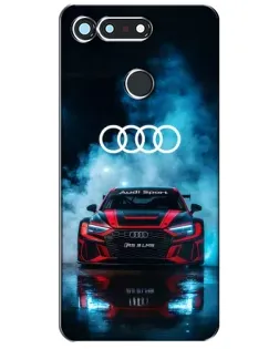 Чехол для Huawei Honor View 20 / V20 с картинкой «Audi Sport — неон»
