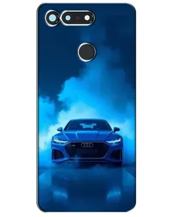 Чехол для Huawei Honor View 20 / V20 с картинкой «Audi — голубая энергия»