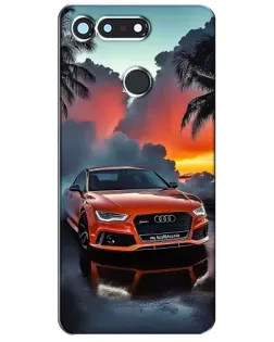 Чехол для Huawei Honor View 20 / V20 с картинкой «Audi — закат»